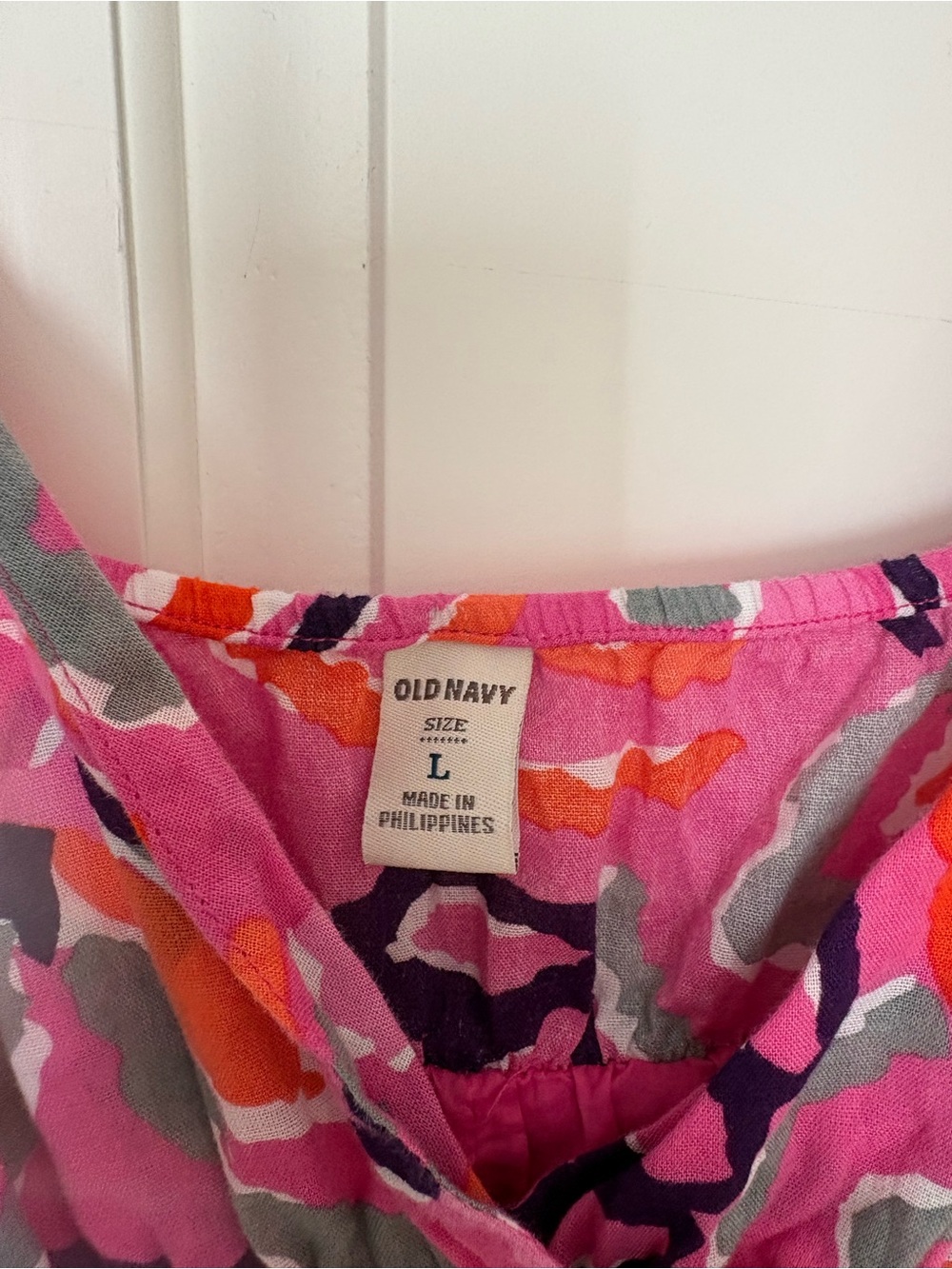 Old Navy Hot Pink Floral Spaghetti-Strap Dress - Picture 2 of 5